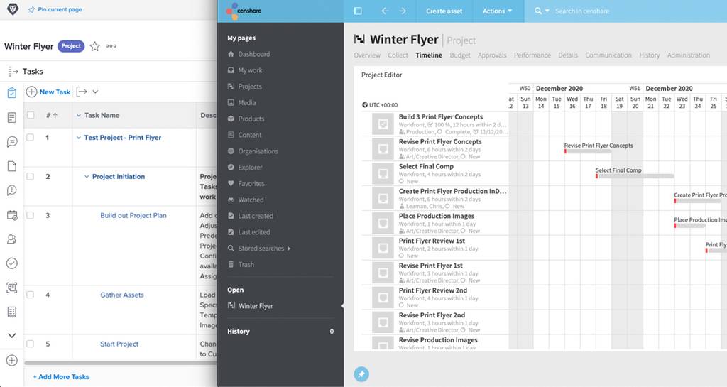 Workfront Work Management + censhare Content Hub